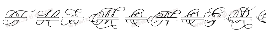 The Monogram字体转换